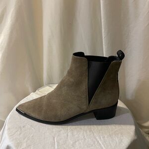 Acne Brown and Black Heeled Boots